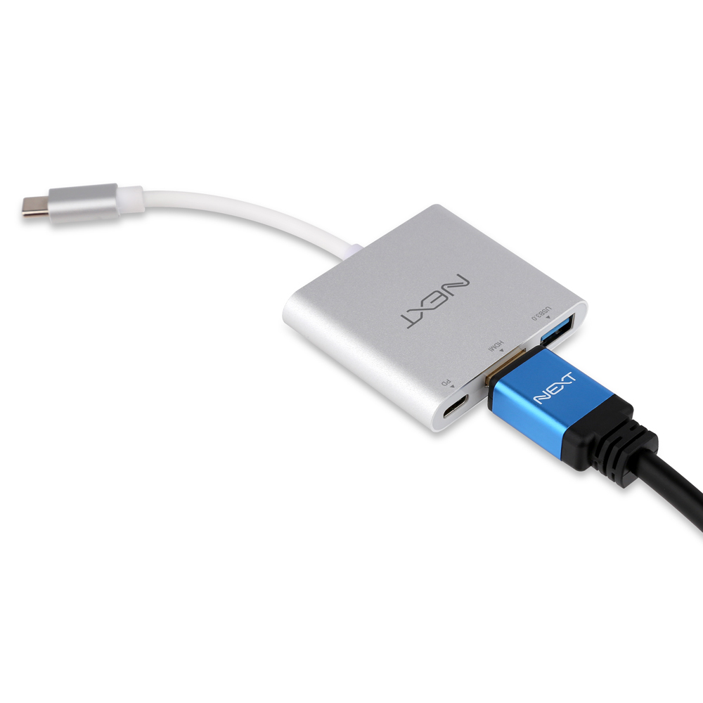 넥스트 3in1C타입 HDMI USB3.0 PD변환컨버터 411TCH - 상세 이미지 2