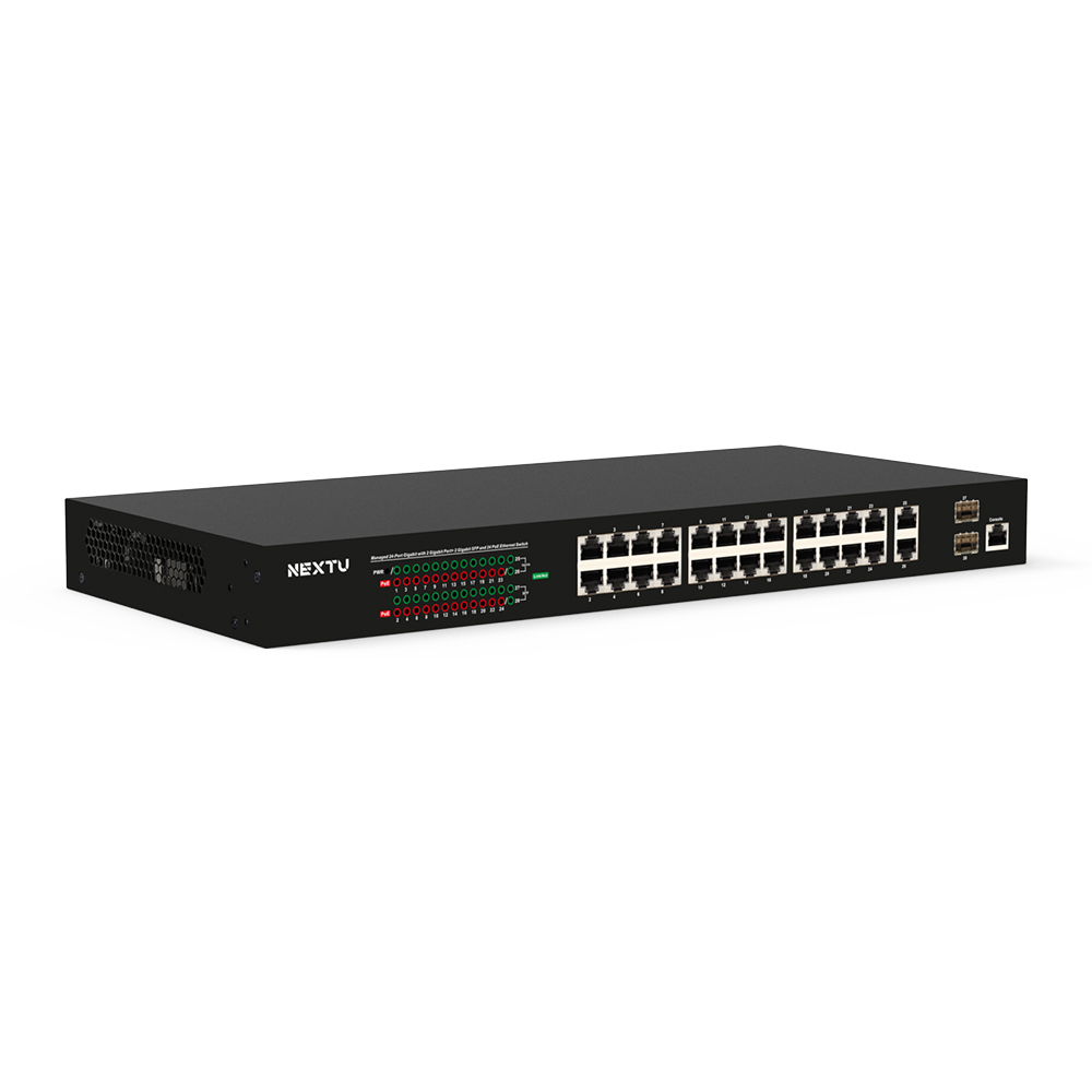 24포트 L2 매니지먼트 스위칭허브 NEXT-POE4128L2S-TP - 상세 이미지 3