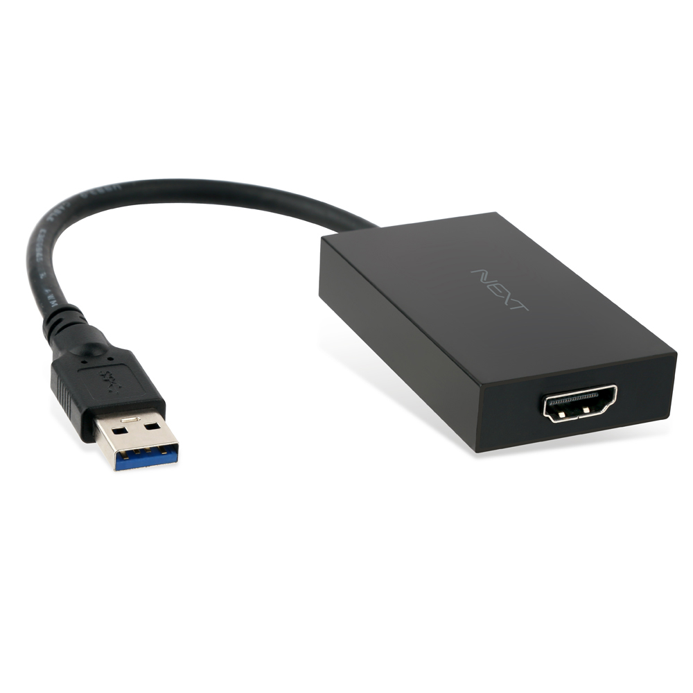 USB3.0 to HDMI 디스플레이 아답터 / 확장,복제,회전,변환 모드 지원/초고해상도 2048 x 1152 지원 / 케이블 길이 20cm /NEXT-313DPHU3
