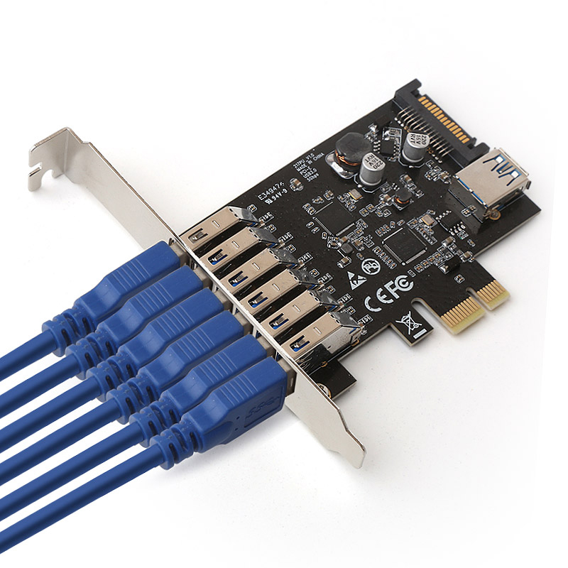 NEXT-407NEC LP USB 3.0 7포트 PCI-Express 확장 카드 / LP브라켓 기본제공 - 상세 이미지 5