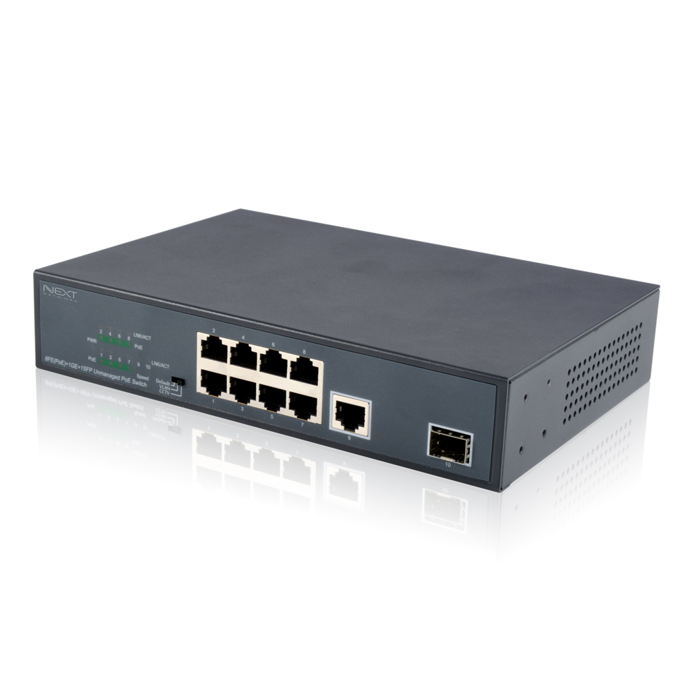 이지넷유비쿼터스 NEXT-POE308SFP-TP 10/100M 8포트 스위칭허브 풀POE + 기가비트 SFP - 상세 이미지 3