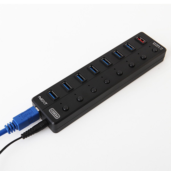 넥스트유 USB 3.0 5Gbps 유전원 허브 7포트 + 충전 전용 1포트 UH308 - 상세 이미지 3