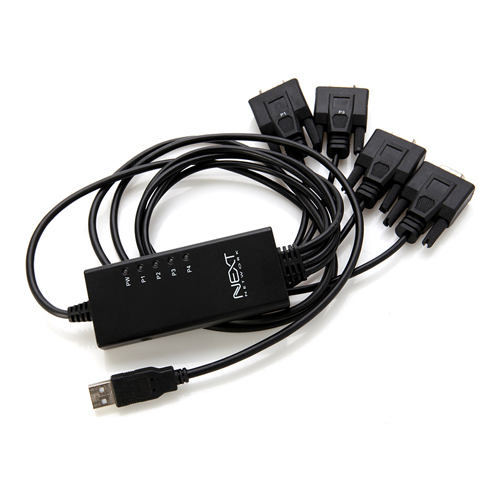 RS232 to USB Serial 4포트 NEXT-RS232 4P+C타입 젠더 - 상세 이미지 2