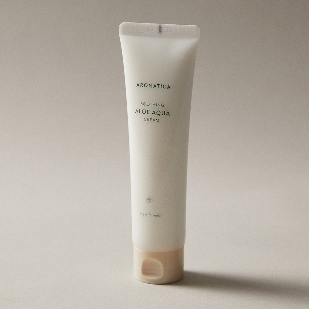 아로마티카 수딩 알로에 아쿠아 크림 150ML 피부 진정 보습 무색소 수분크림