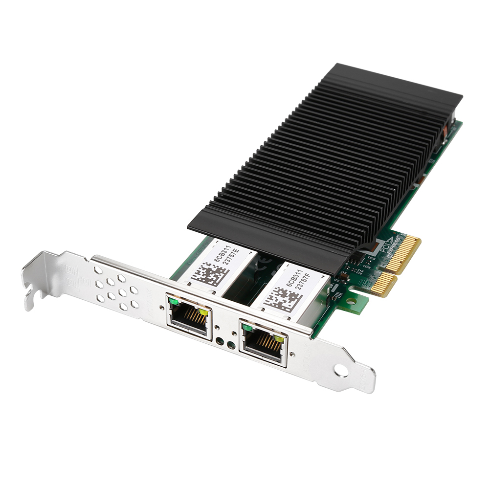 산업용 POE 2포트 PCIEX4 기가랜카드 NEXT-POE3202EX4 - 상품 이미지