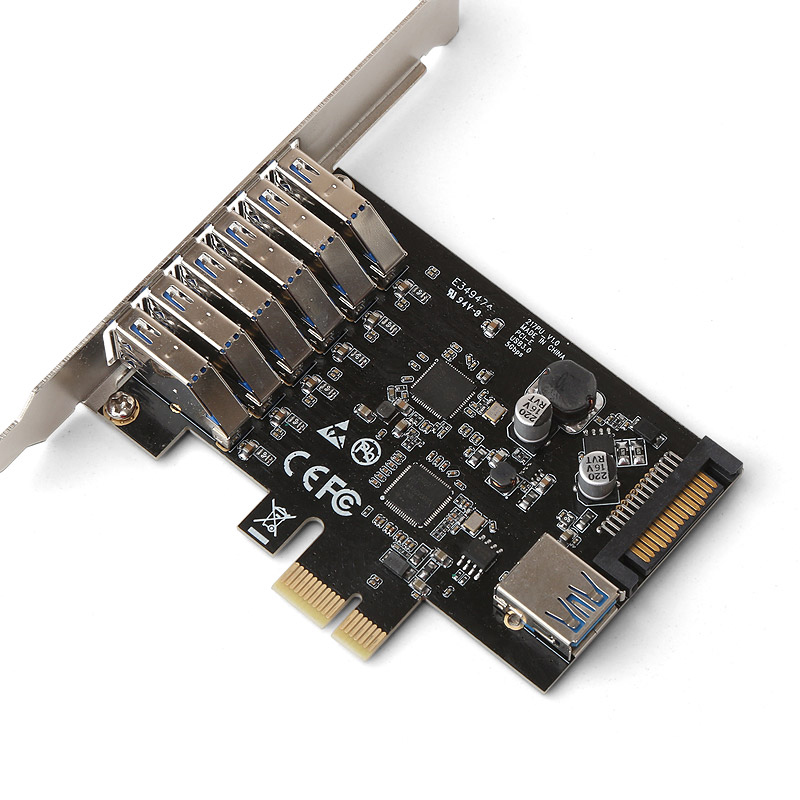 NEXT-407NEC LP USB 3.0 7포트 PCI-Express 확장 카드 / LP브라켓 기본제공 - 상세 이미지 4