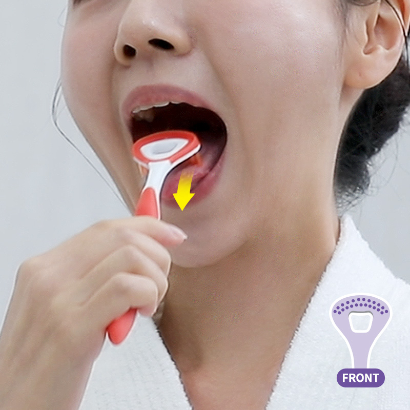 퍼플고릴라 신박한 멀티 혀클리너 2개입 혀백태 입냄새 제거 - 상세 이미지 4