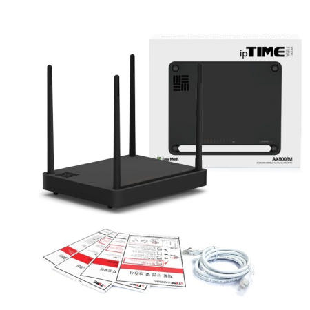기가 8포트 공유기 AX3200 유무선  4x4 듀얼밴드 5GHz 2402Mbps+2.4GHz 800Mbps 듀얼코어 CPU AX8008M