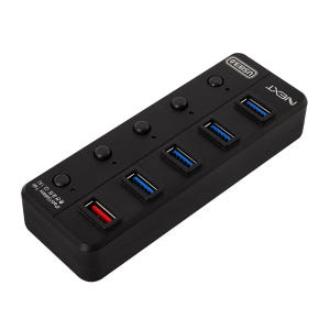 넥스트유 USB 3.0 5Gbps 유전원 허브 4포트 + 충전 전용 1포... 개봉기 | 실사용 후기 - 상품 이미지 2