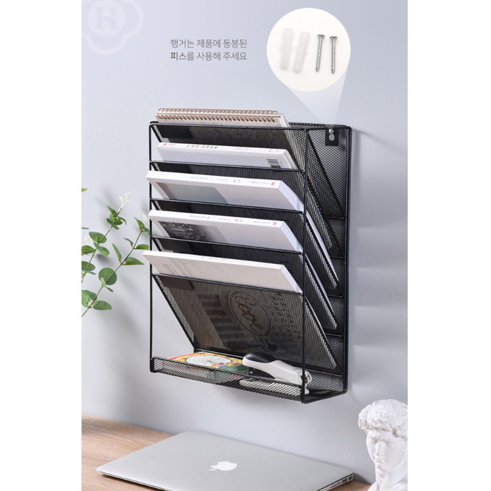 책상위수납장 서류장 철제 문서 보관 트레이 책꽃이 선반장 - 상세 이미지 3