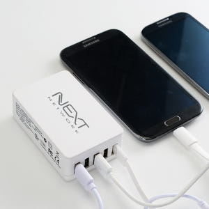 넥스트유 5포트 USB 2A 멀티 충전기 여행용 커플용 가족용 05AC 개봉기 | 실사용 후기 - 상품 이미지 3