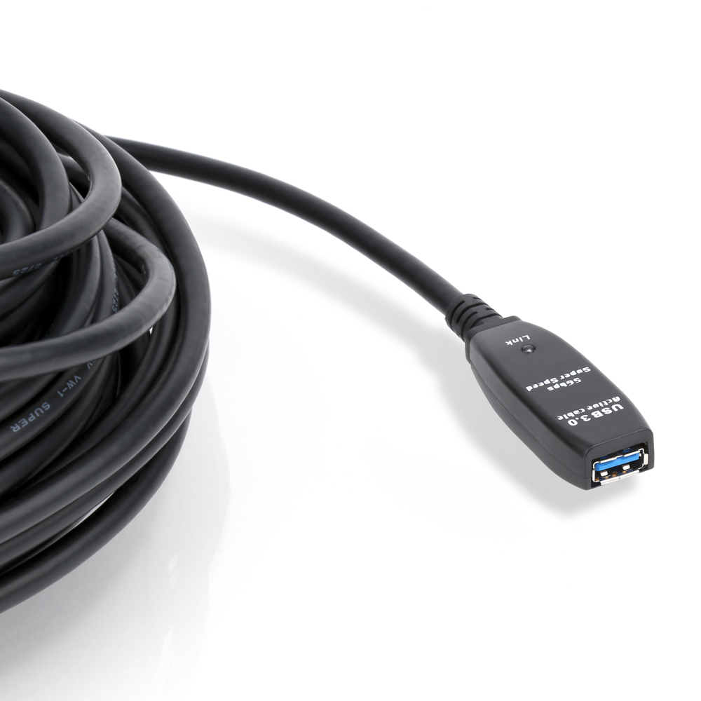 넥스트유 USB 3.0 5Gbps 리피터 무전원 거리 연장 케이블 30m, 1개 - 상세 이미지 4