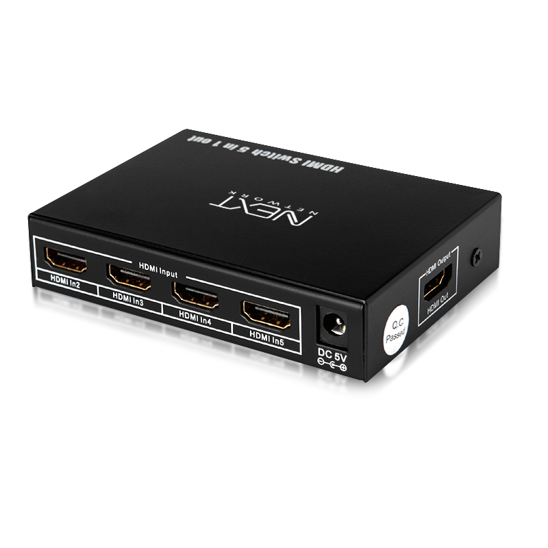 4K UHD HDMI2.0 5:1 모니터선택기/스위치/4K@60Hz 4:4:4/3D/HDCP2.2/IR 지원 NEXT 405SW4K60 이미지 2