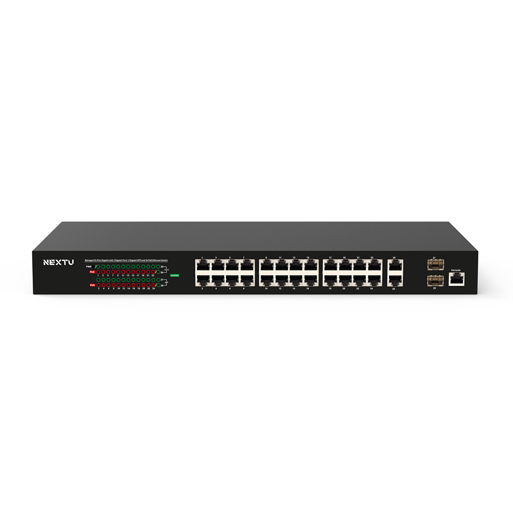 24포트 L2 매니지먼트 스위칭허브 NEXT-POE4128L2S-TP - 상세 이미지 2