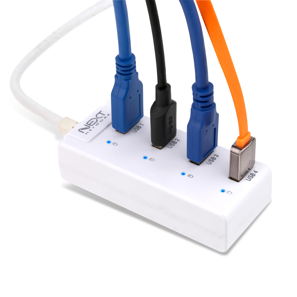 넥스트 NEXT-505UH USB3.0 4포트 무전원 USB허브 케이블 일체형 - 상세 이미지 3