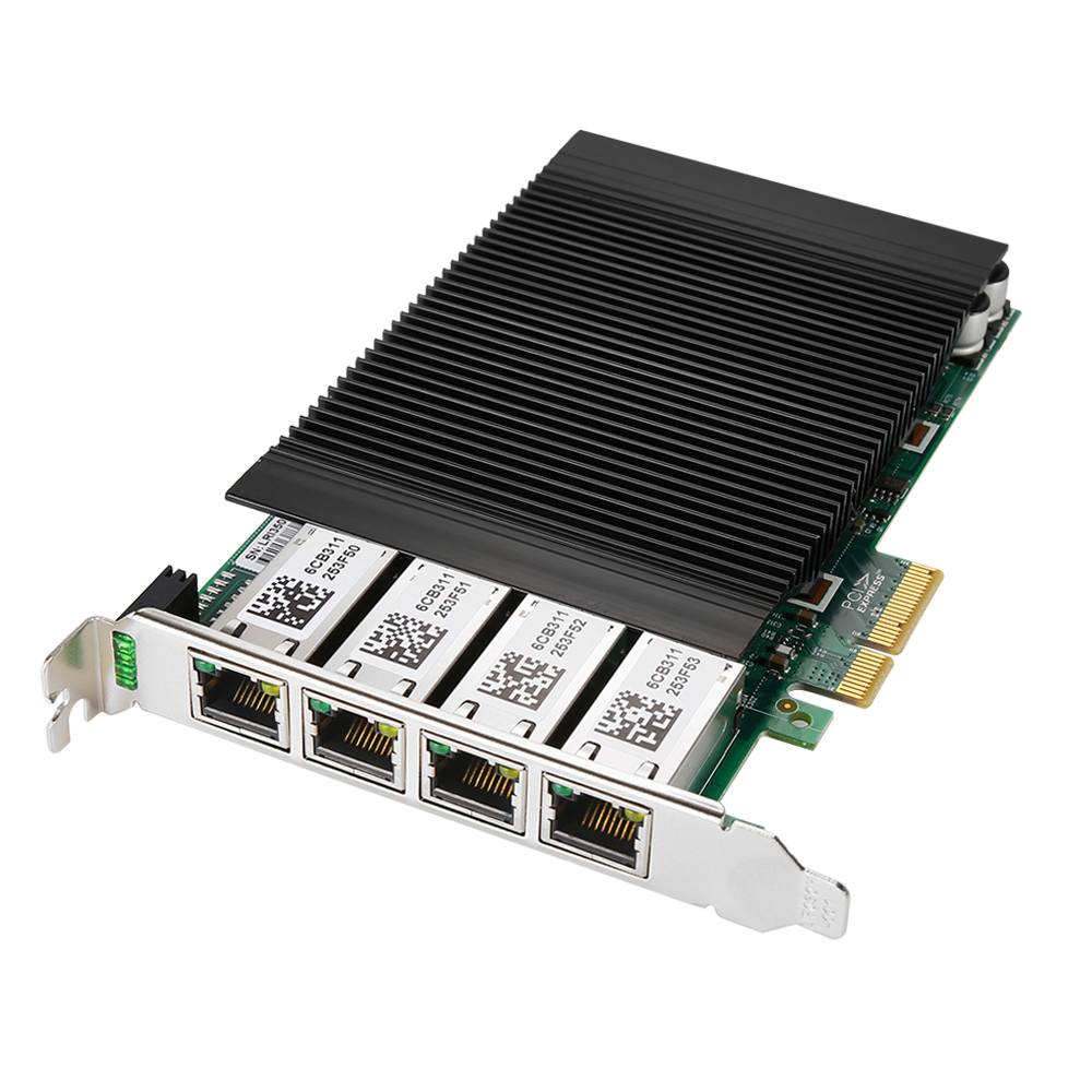 산업용 POE 4포트 PCIEX4 기가랜카드 NEXT-POE3204EX4 - 상품 이미지