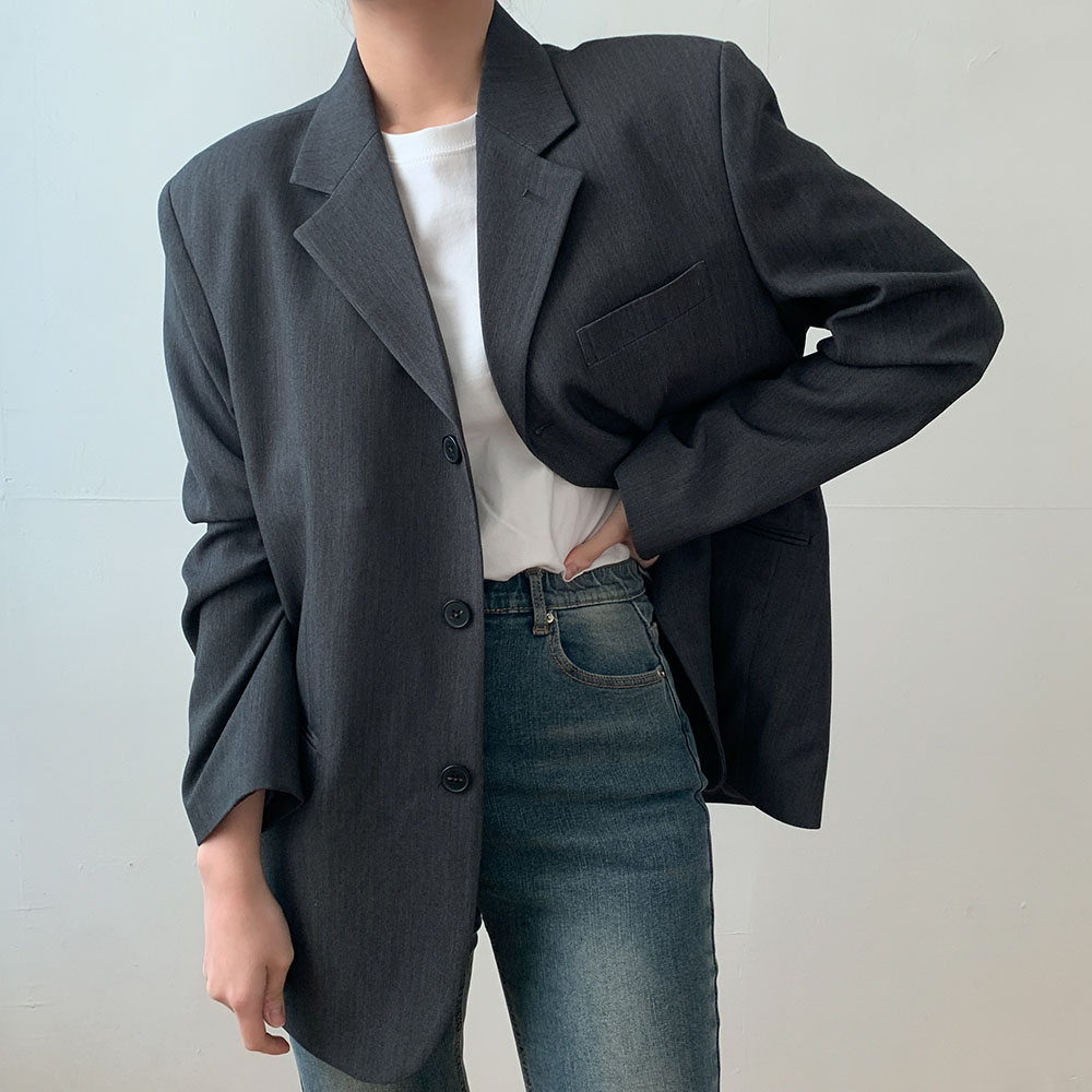 자체제작 세미 크롭티 여자 흰티 레이어드 기본 라운드 이너 티셔츠 봄 - 상세 이미지 4