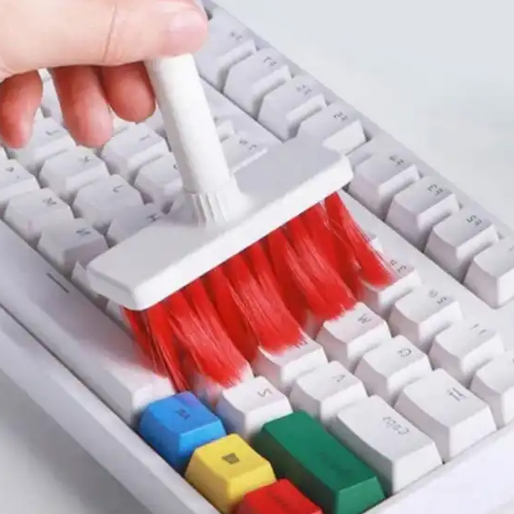 5in1 키보드 청소 솔 브러쉬 이어폰청소 쓰레기 청소용 집게 먼지제거 - 상세 이미지 2