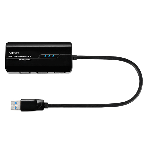 SB3.0 3포트허브 + RJ-45 LAN포트 콤보 NEXT-UH303LAN - 상세 이미지 2