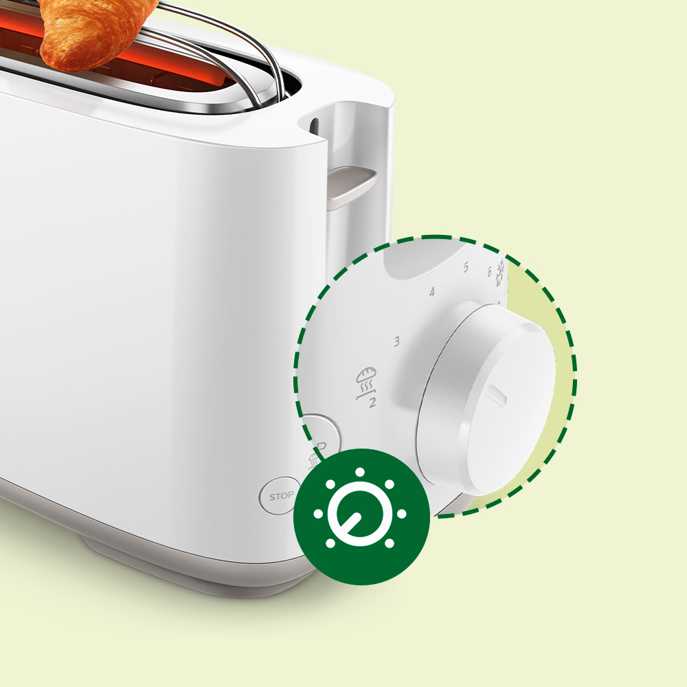 [10% 포인트]필립스 토스트기 베이글 빵굽는기계 토스터기 빵거치대 2구 화이트 HD2582/00