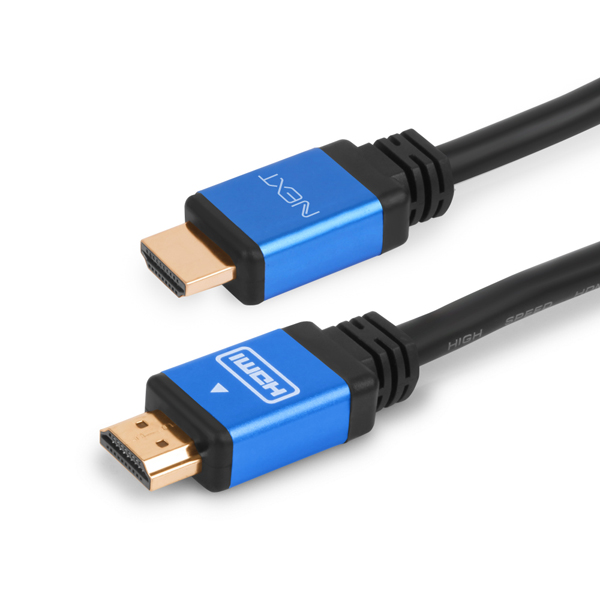 넥스트유 HDMI Ver1.4 4K 블루메탈 고급형 케이블 1.5m, 1개 - 상세 이미지 2