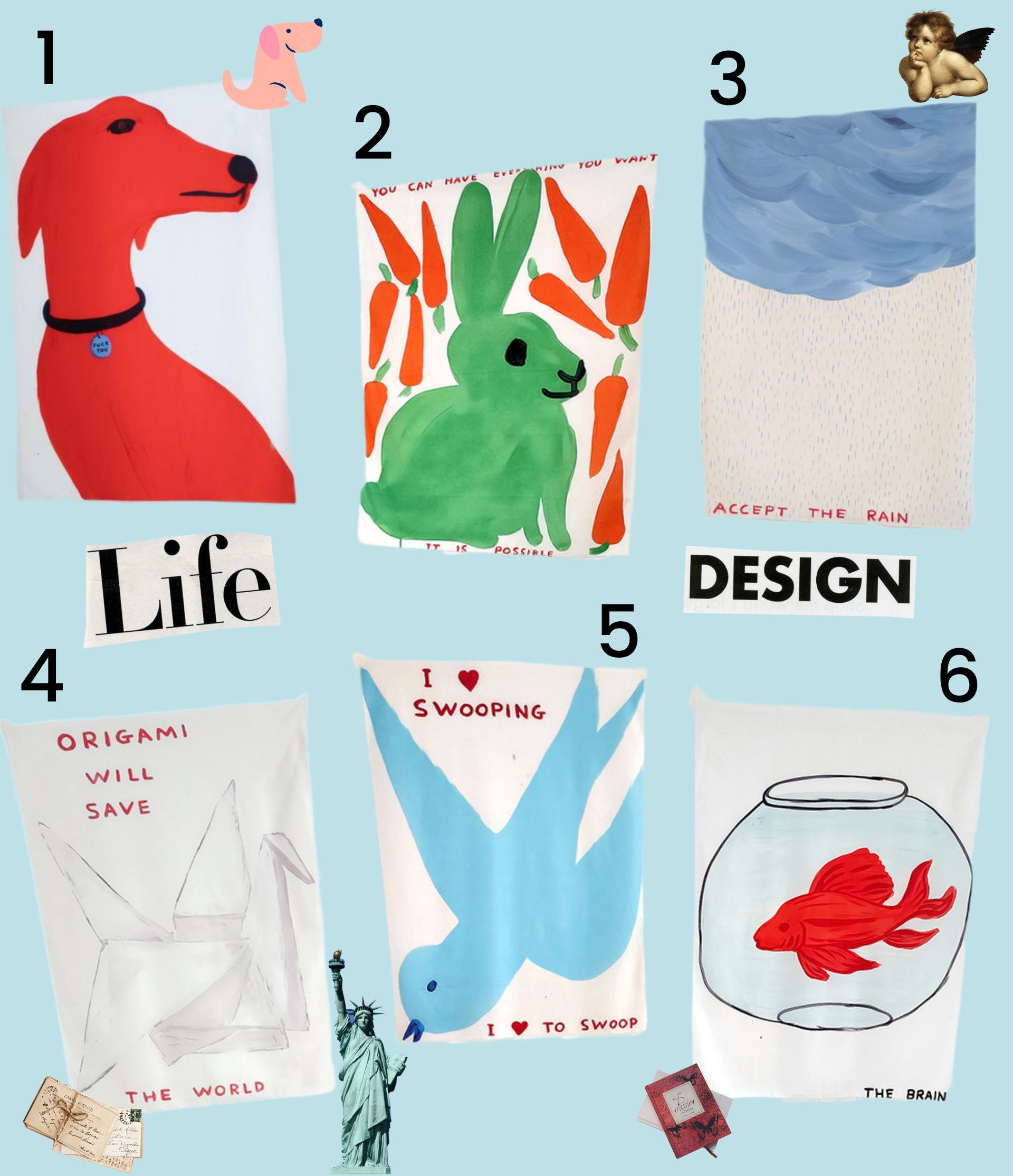 자유로운 행복 포스터 6종