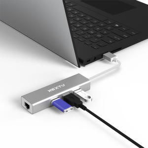 넥스트 USB-A to USB3.0+기가비트 랜허브 NEXT-UH404L... 개봉기 | 실사용 후기 - 상품 이미지 4