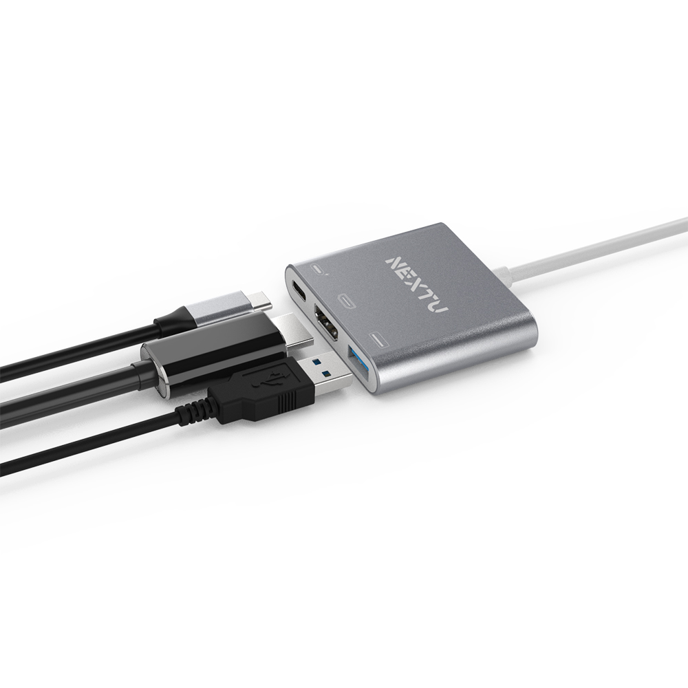 C타입 3in1 4K UHD 멀티어댑터 컨버터 USB3.0 유전원 NEXT-311TCH - 상세 이미지 3