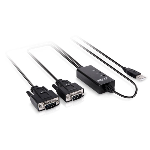넥스트 NEXT-RS232 2P+C타입 젠더 RS232 to USB Serial 2포트 - 상품 이미지