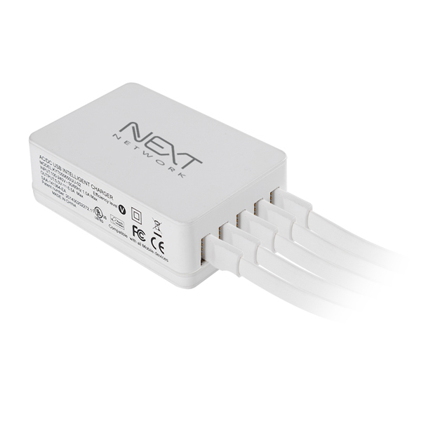 넥스트유 5포트 USB 2A 멀티 충전기 여행용 커플용 가족용 05AC - 상세 이미지 2