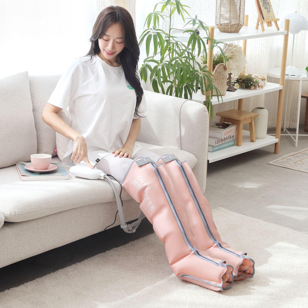 발 마사지기 온에어 공기압 발 종아리 마사지기 핑크 MD-232OP - 상세 이미지 3