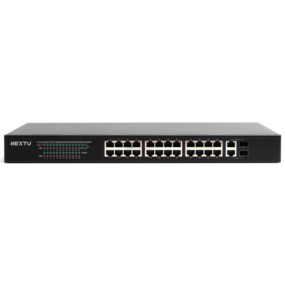 이지넷유비쿼터스 넥스트 24포트 POE 기가 스위칭허브 POE6128SFP-TP - 상세 이미지 2