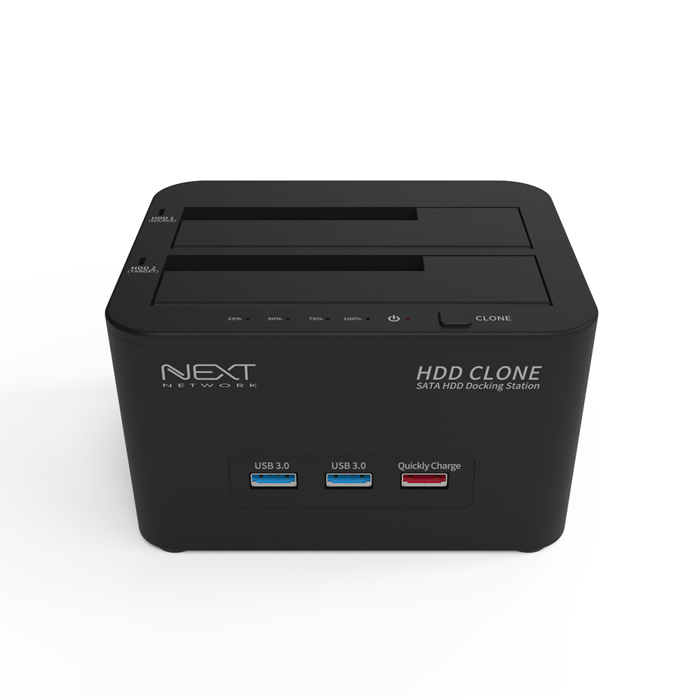 넥스트유 USB3.0 2Bay 도킹스테이션 964DCU3C - 상품 이미지