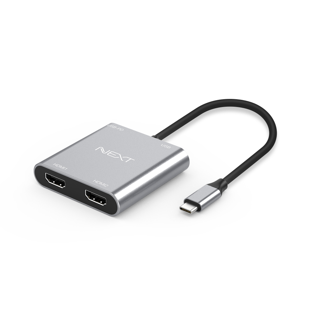TYPE-C to 듀얼 HDMI UHD 4K 디스플레이 컨버터 변환기 NEXT 2251TCH - 상세 이미지 2