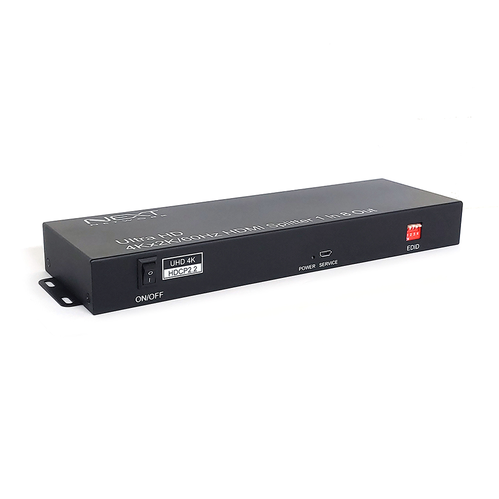 리얼4K HDMI2.0 1:8분배기 스플리터 4K60Hz/EDID/HDCP/3D 지원 NEXT 408SP4K60 이미지 2