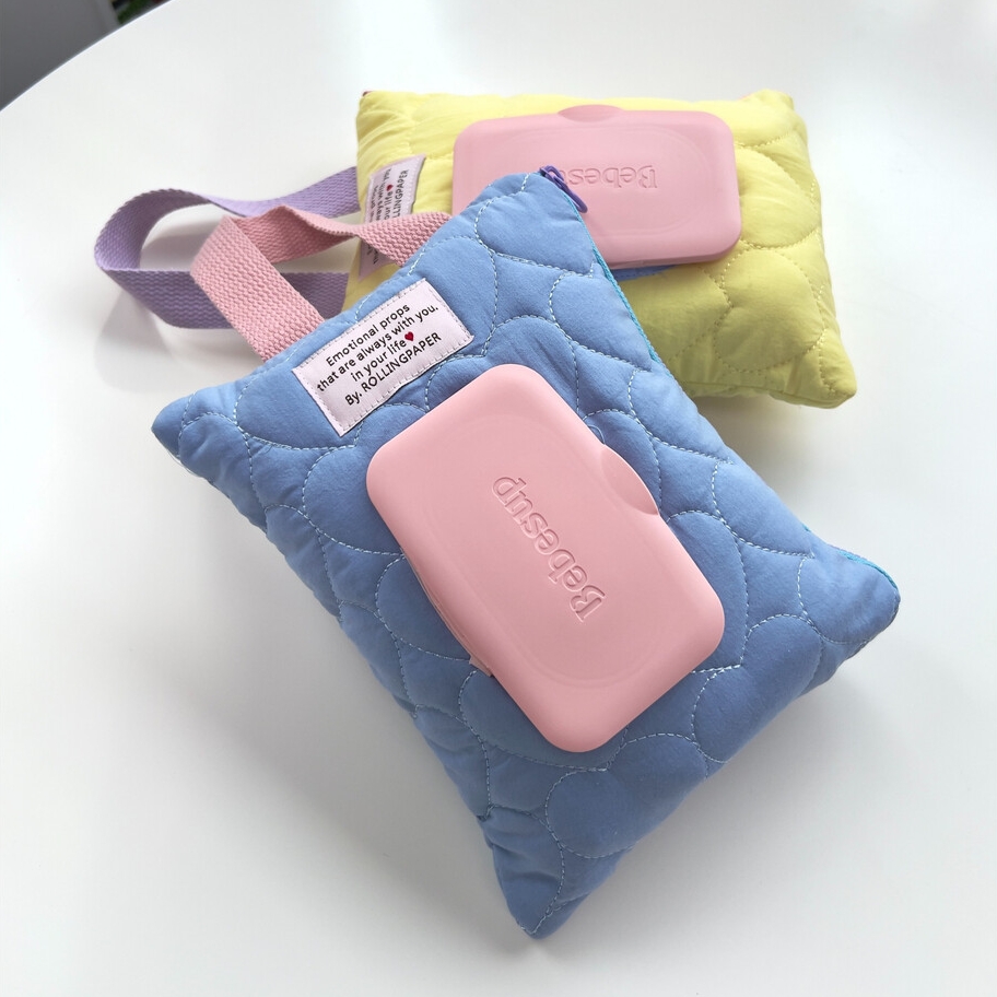 휴대용 물티슈케이스 아기 물티슈 가방 파우치 커버 보관함 (3color)