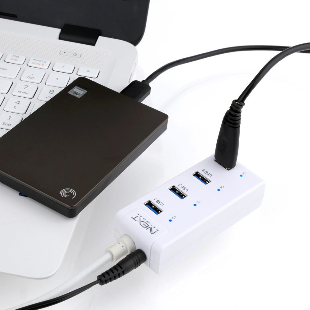 넥스트 NEXT-505UHP 유전원 USB3.0 4포트 USB허브 / 케이블 일체형 - 상세 이미지 4