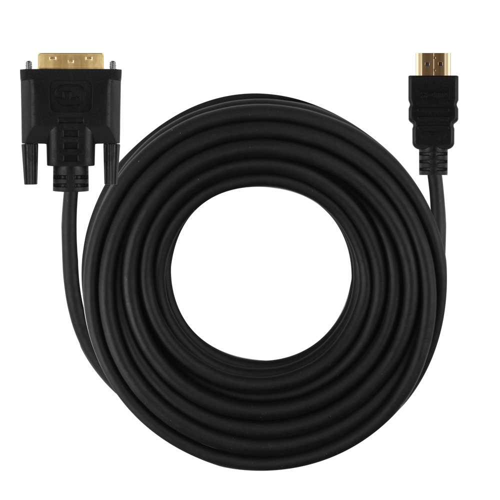 넥스트유 HDMI 1.4 to DVI 듀얼 변환 케이블 15m, 1개 - 상품 이미지