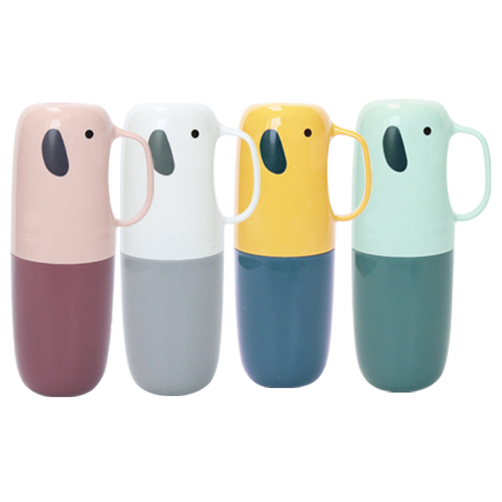 니즈엘 칫솔 케이스 4종 치약 보관통 어린이집 칫솔통 여행용 휴대용, 빅코끼리 4P - 상품 이미지