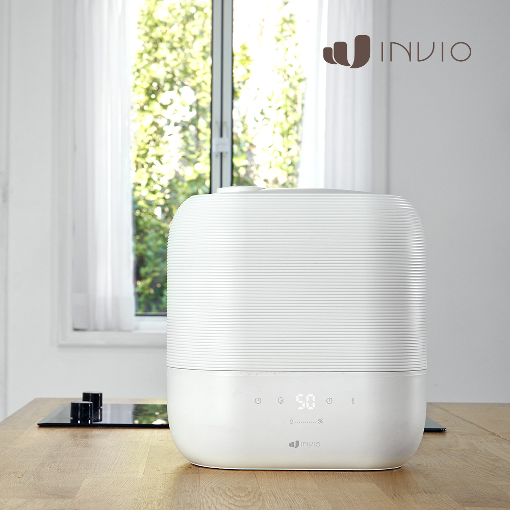 인비오 복합식 가습기 신생아 아기 세척편한 통세척 저소음 자동습도조절 무드등 대용량 5L