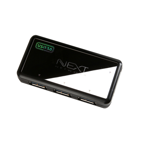 USB3.0 4포트 유전원허브 NEXT-306UHP+C타입 젠더 - 상세 이미지 2