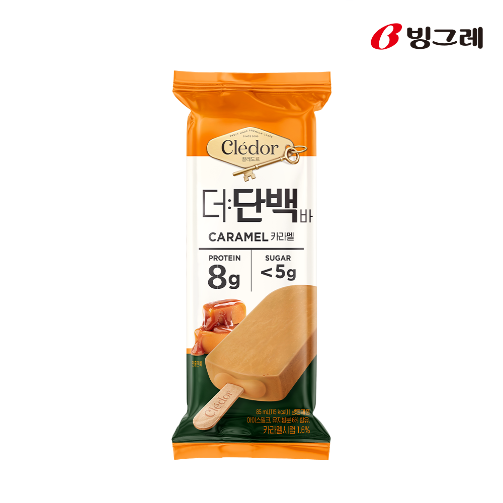 빙그레 더단백 끌레도르 카라멜맛 12개 아이스크림 - 상품 이미지