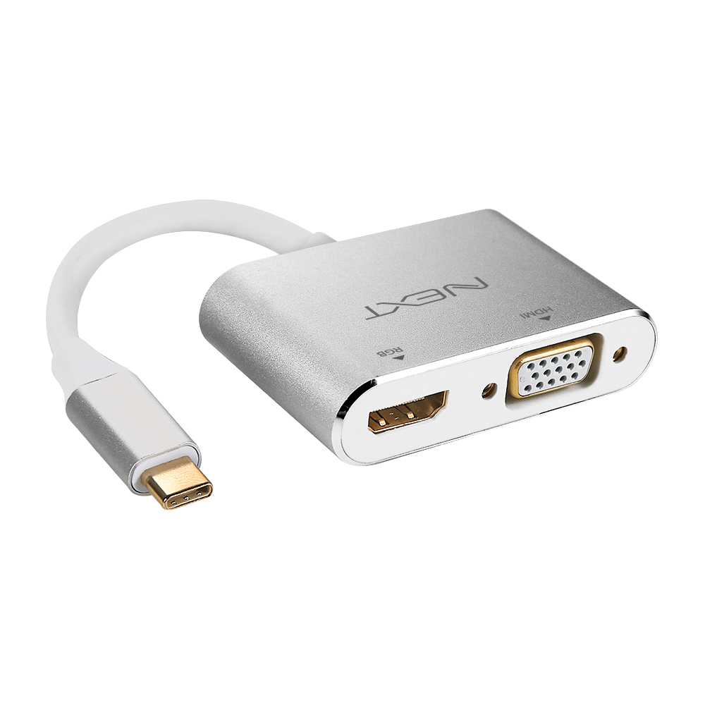 TYPE-C to HDMI/VGA 컨버터 확장,복제 동시출력지원 NEXT 2252TCHV - 상세 이미지 2