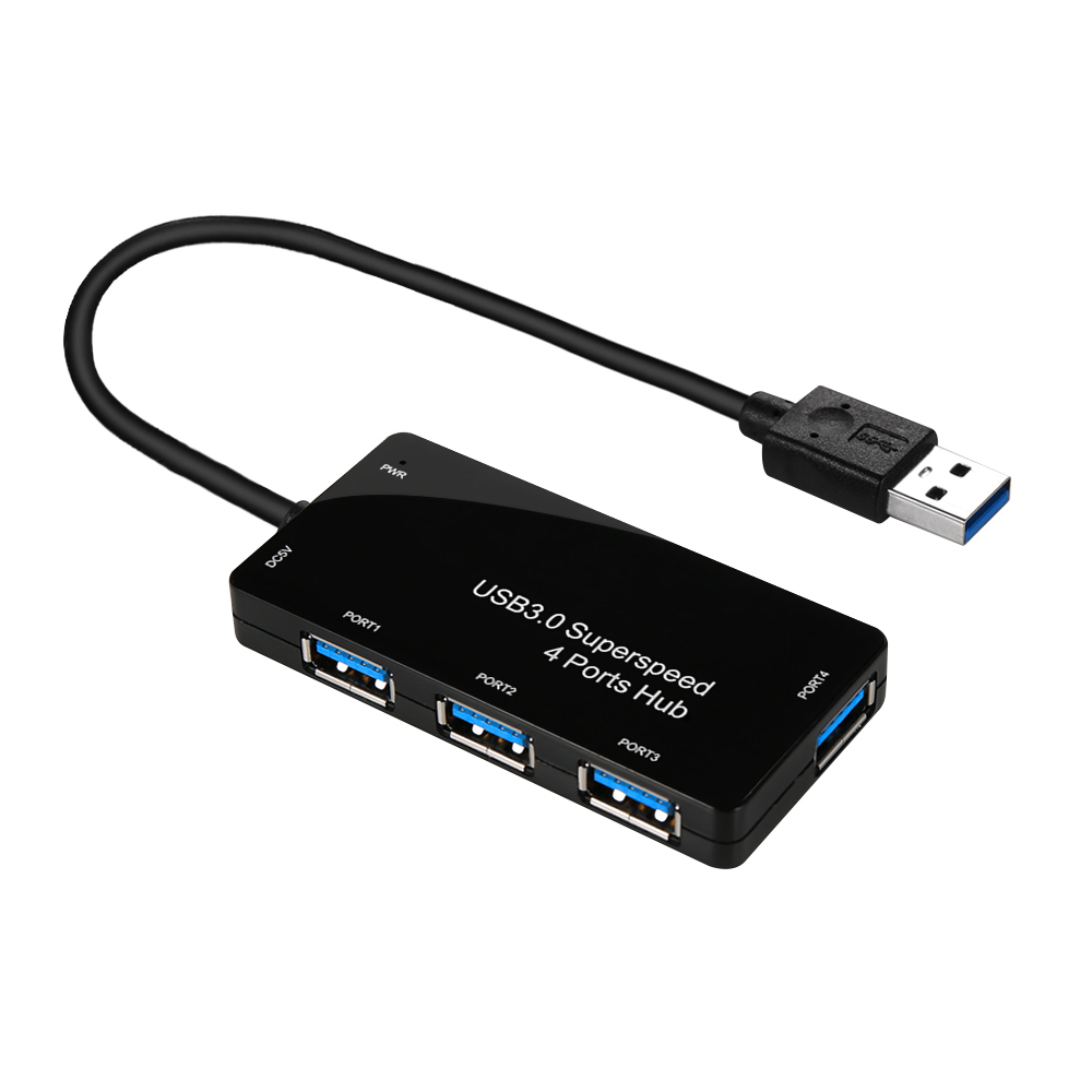 NEXT-414U3 USB3.0 4Port USB HUB / 5Gbps / 무전원USB허브 / 전원연결 소켓제공 - 상품 이미지