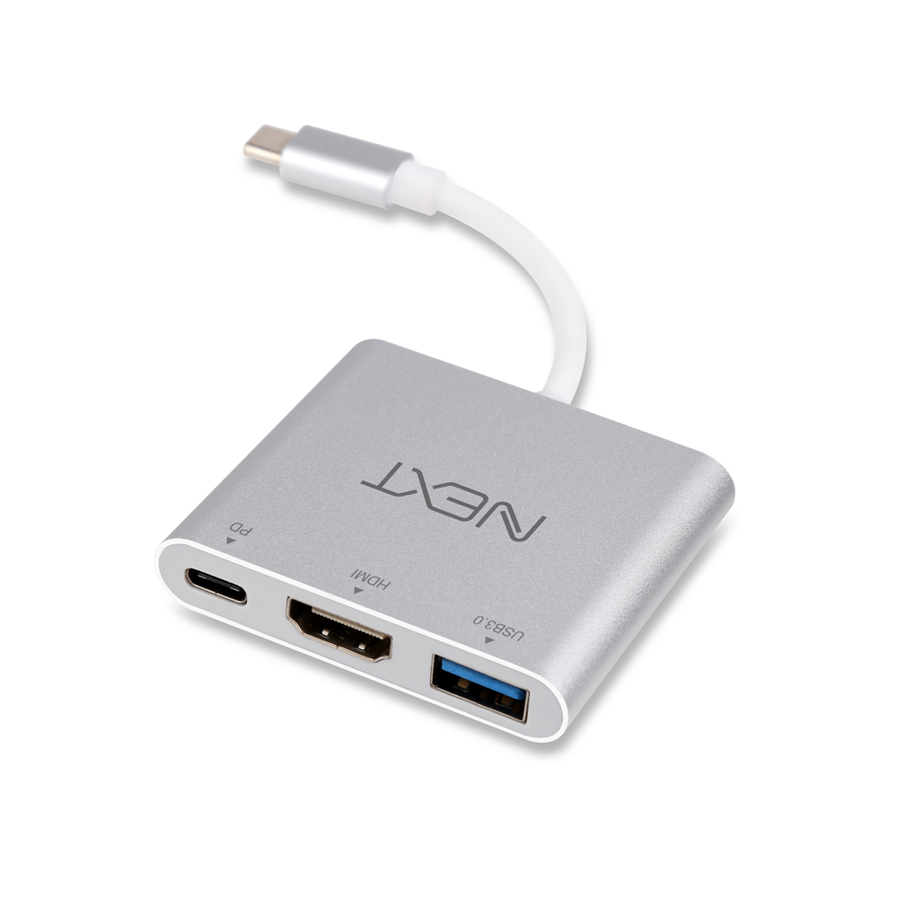넥스트 3in1C타입 HDMI USB3.0 PD변환컨버터 411TCH