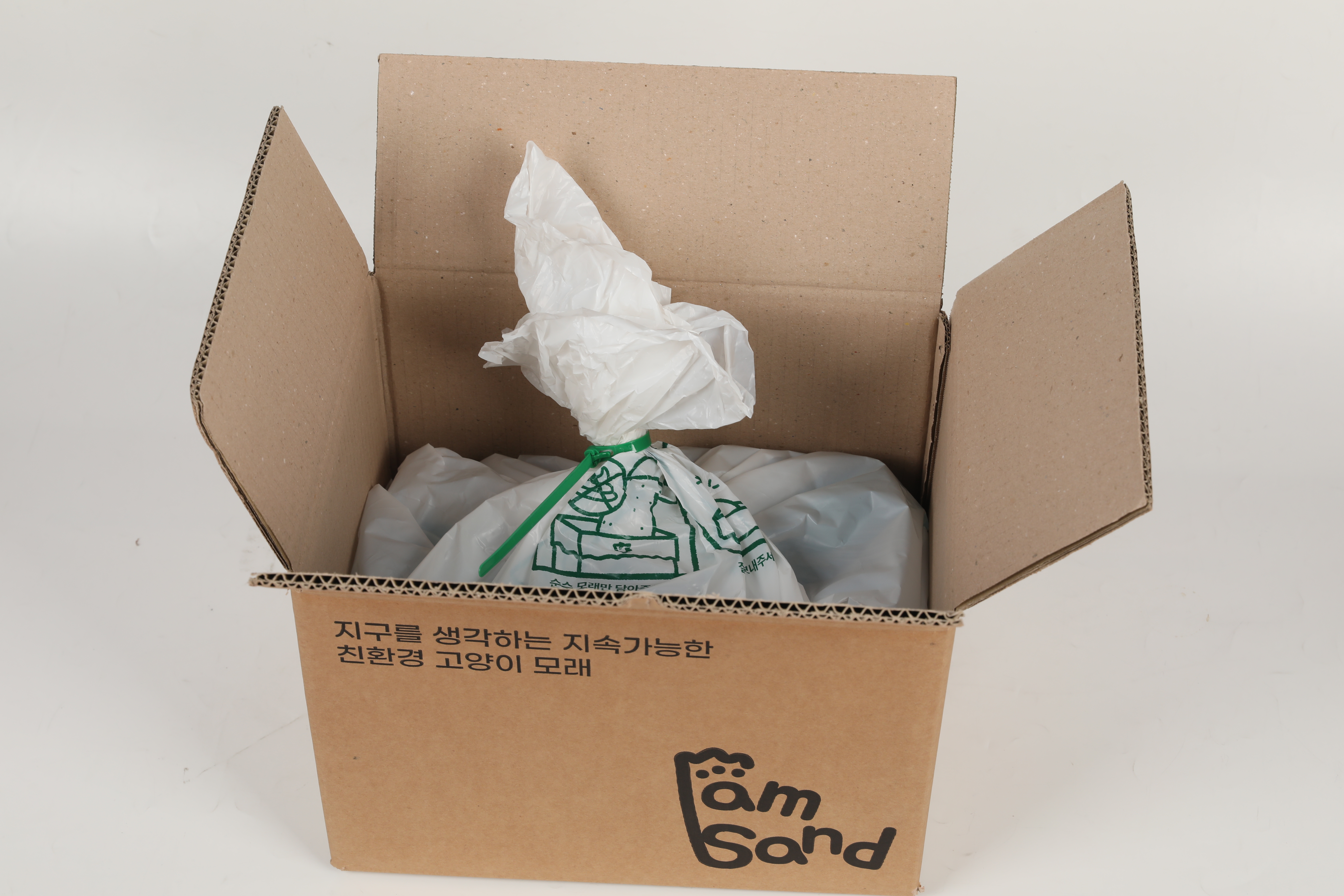 고양이 모래 수거 아이엠샌드 프리미엄 벤토나이트 친환경 6kg x 2개입 - 상세 이미지 5
