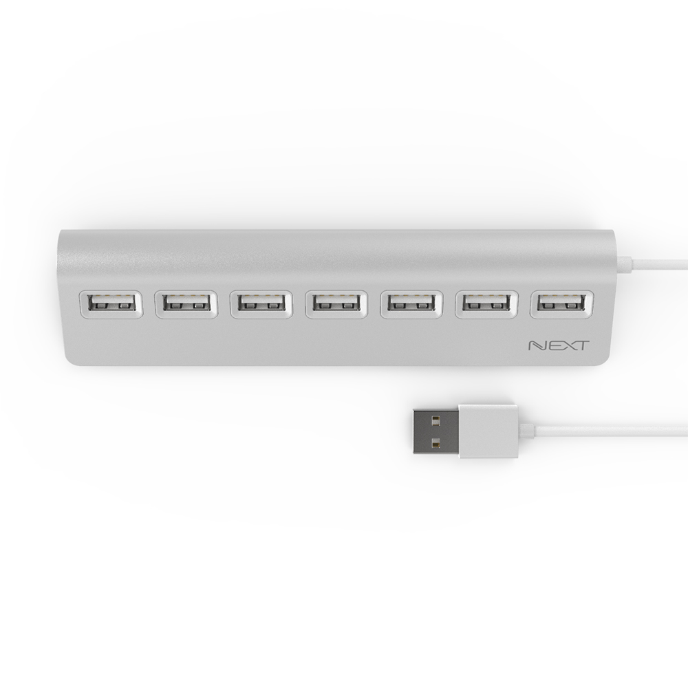 USB 2.0 7포트 무전원 허브 80Cm NEXT-717UH - 상세 이미지 3