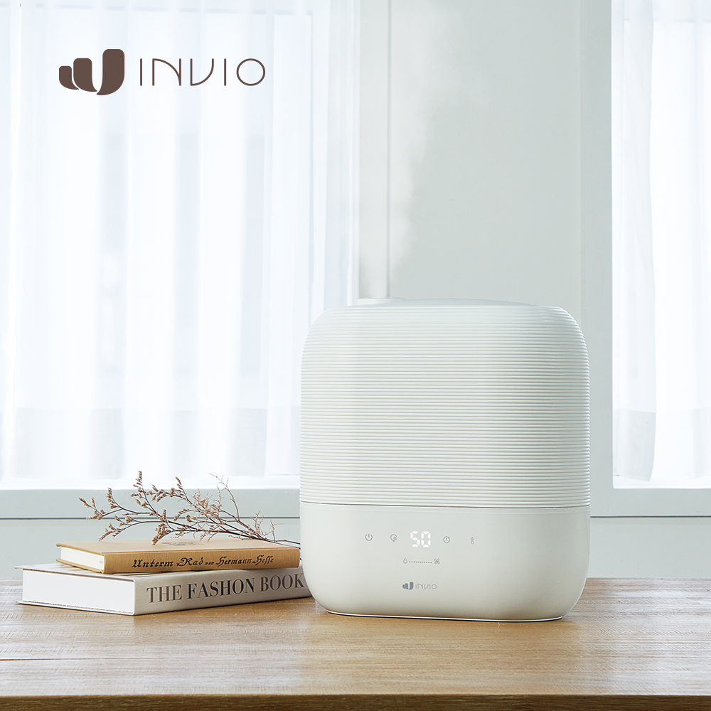 인비오 복합식 가습기 신생아 아기 세척편한 통세척 저소음 자동습도조절 무드등 대용량 5L