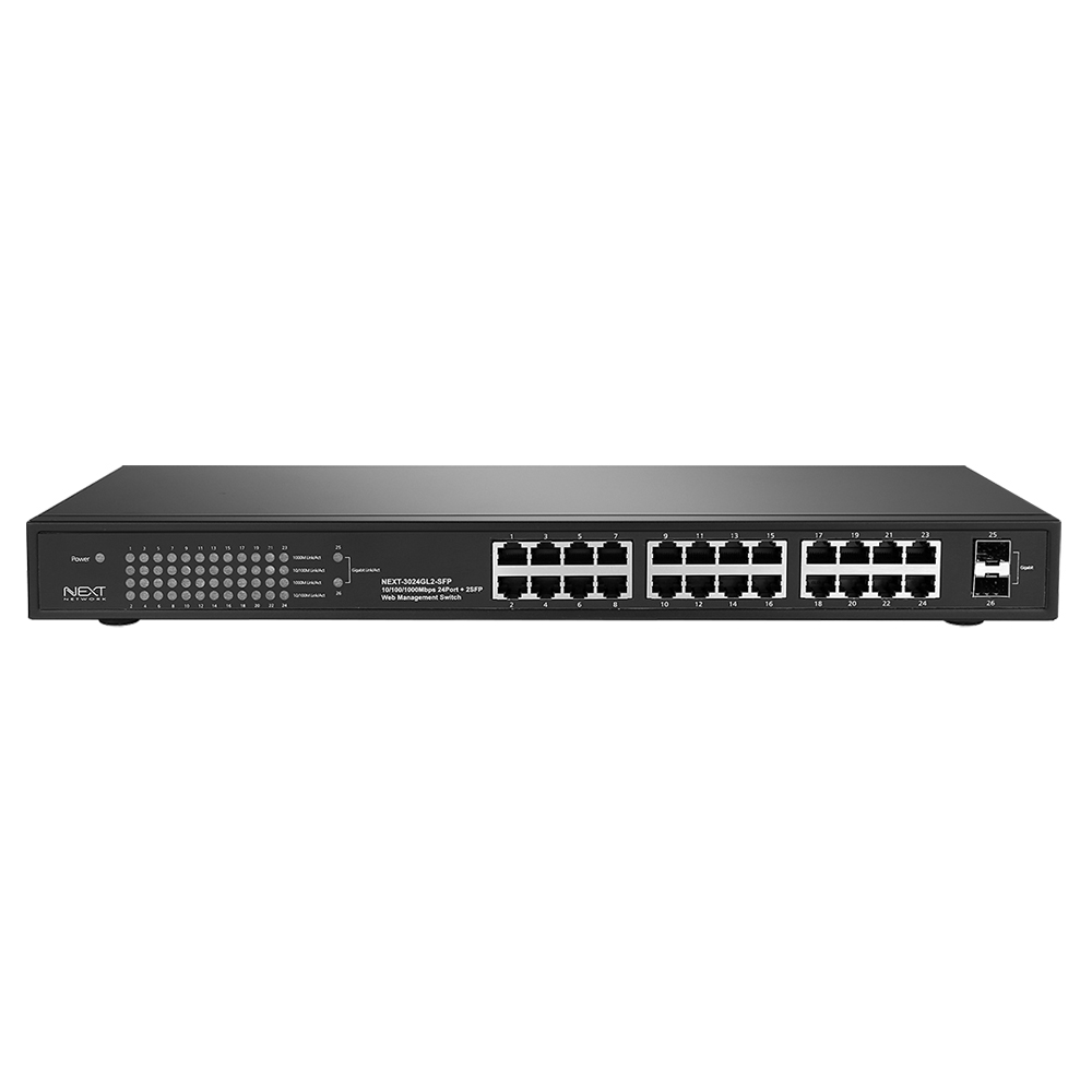 넥스트 NEXT 3024GL2-SFP 24포트 매니지먼트 웹스마트 기가스위치허브+2SFP - 상세 이미지 3