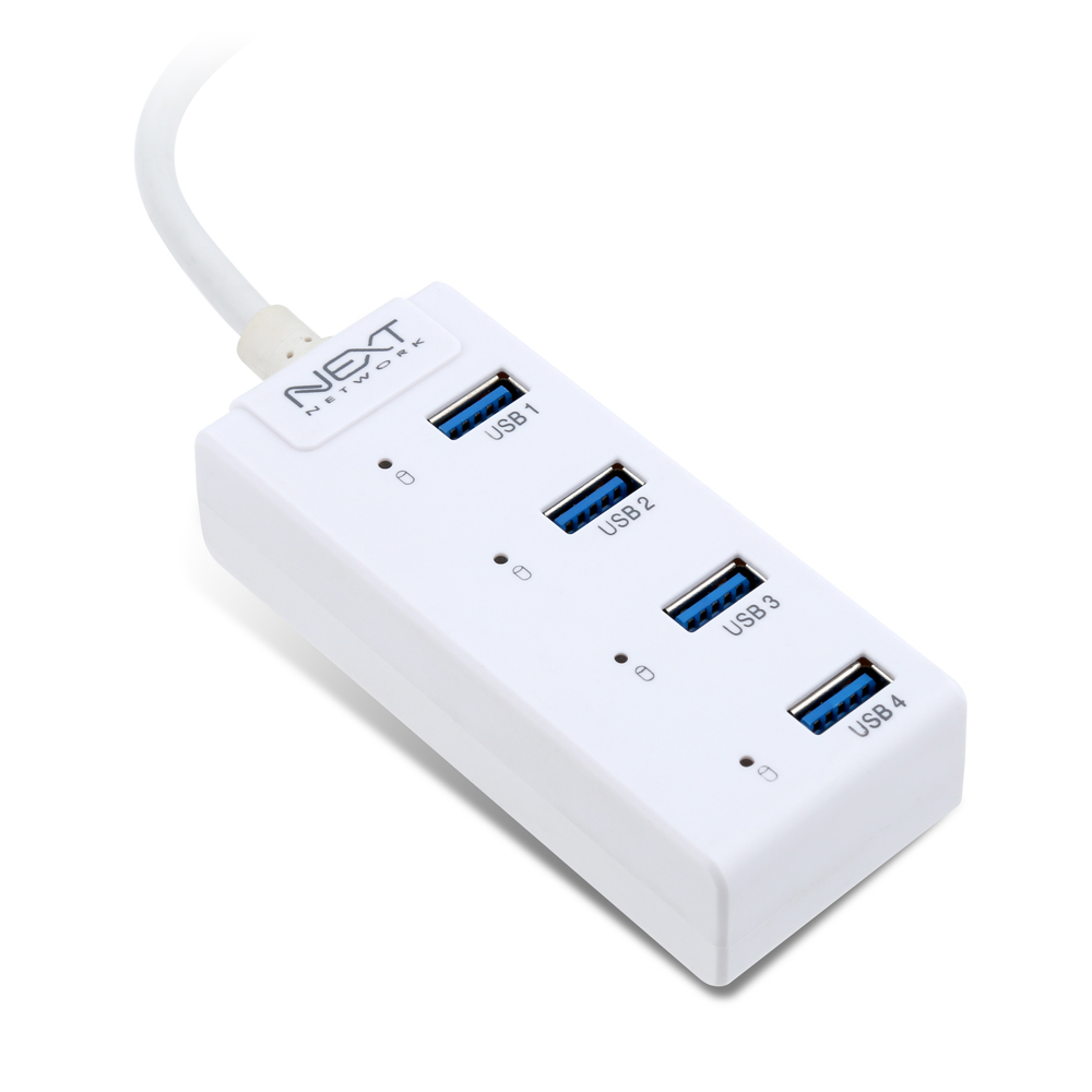넥스트 NEXT-505UHP 유전원 USB3.0 4포트 USB허브 / 케이블 일체형 - 상세 이미지 2